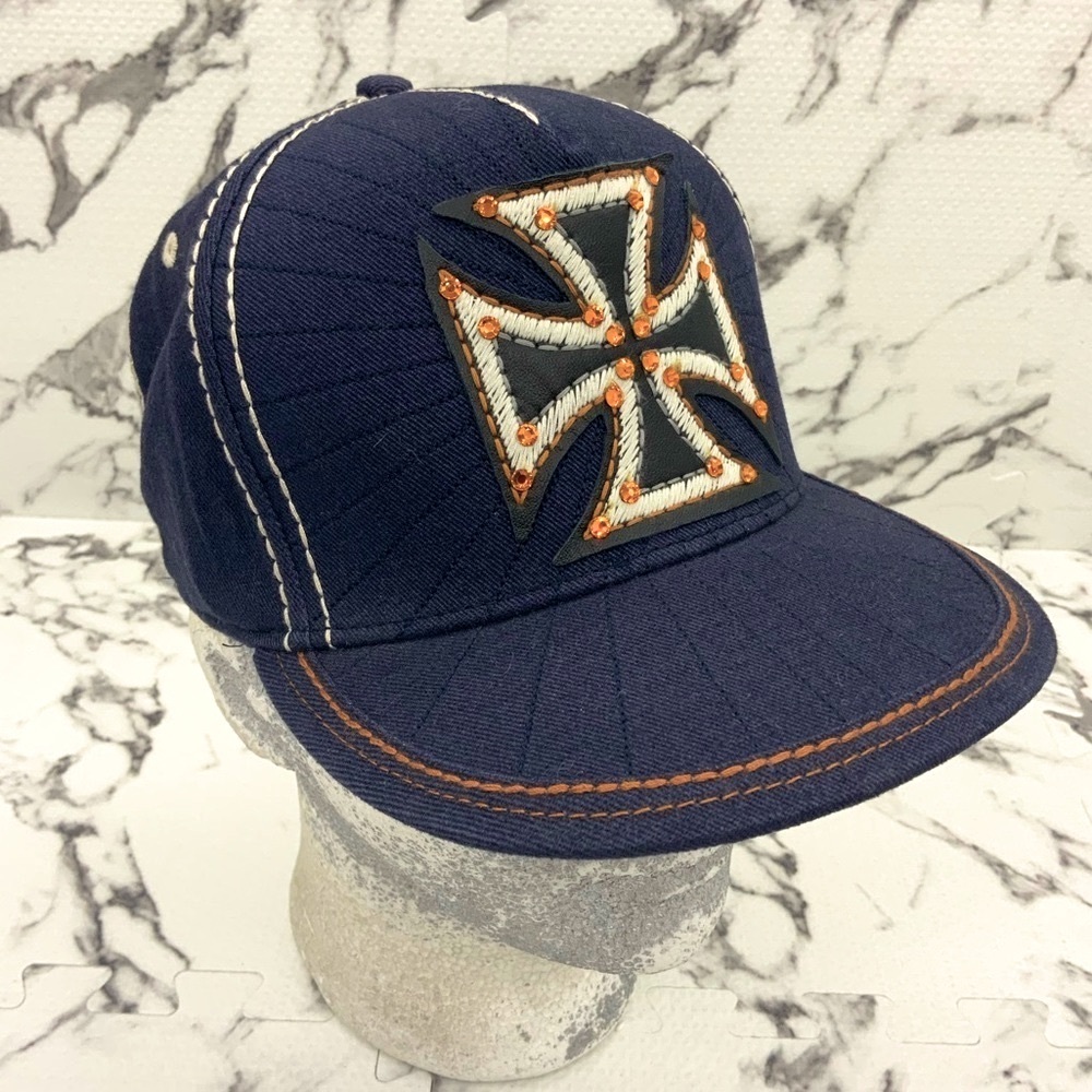 Men’s Fashion Denim Orange Laguna Beach Hat
